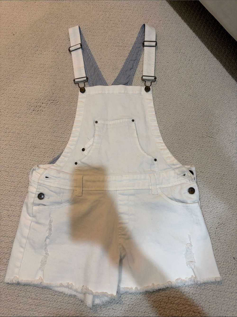 Bonobo White Denim Overall Shorts